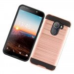 Wholesale Alcatel REVVL, Walters, A30 Fierce 2017 Armor Hybrid Case (Rose Gold)